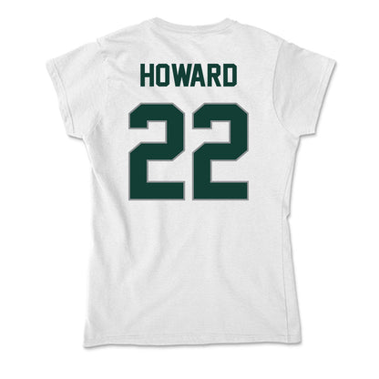 Michigan State - NCAA Men's Ice Hockey : Isaac Howard - Soft Style Women’s T-Shirt-1