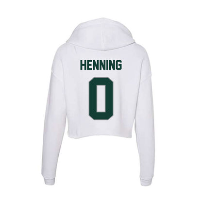 Michigan State - NCAA Women's Soccer : Noelle Henning - Women's Crop Fleece Hoodie-1