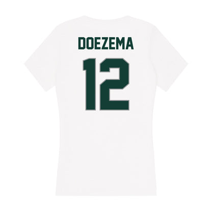 Michigan State - NCAA Women's Volleyball : Evelyn Doezema - Women's V-Neck T-Shirt-1