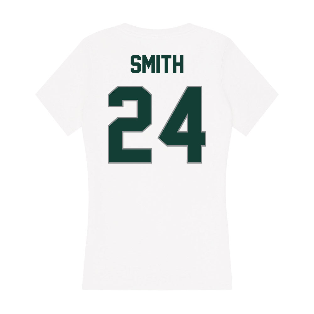 Michigan State - NCAA Football : Shawn Smith - Women's V-Neck T-Shirt-1