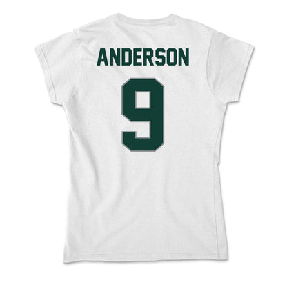 Michigan State - NCAA Baseball : Jacob Anderson - Soft Style Women’s T-Shirt-1