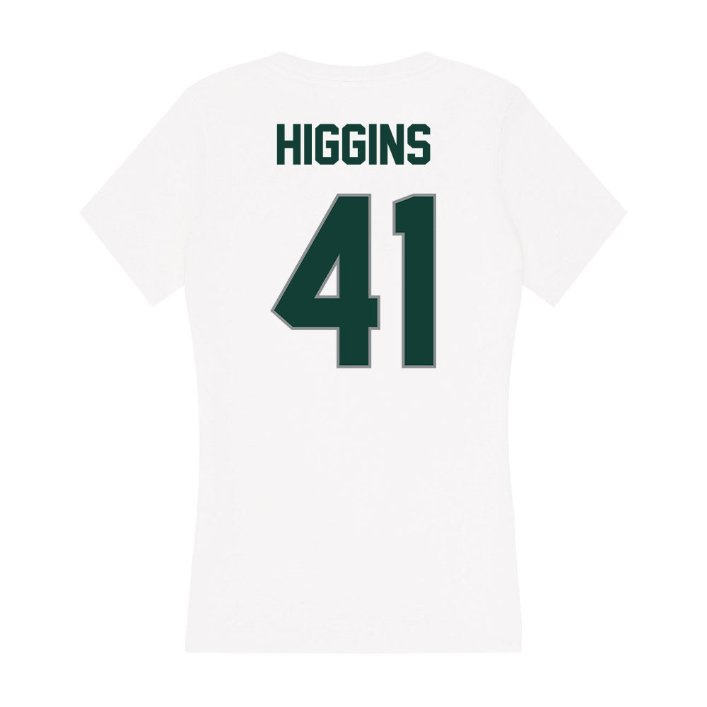 Michigan State - NCAA Baseball : Nolan Higgins - Women's V-Neck T-Shirt-1
