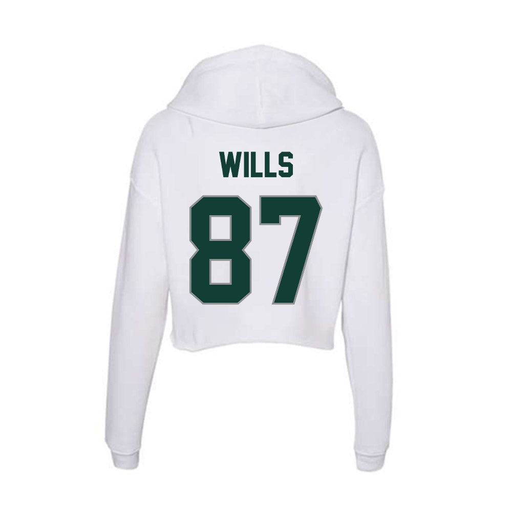 Michigan State - NCAA Football : Jack Wills - Women's Crop Fleece Hoodie-1