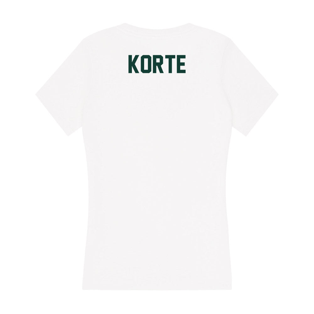 Michigan State - NCAA Women's Rowing : Reagan Korte - Women's V-Neck T-Shirt-1