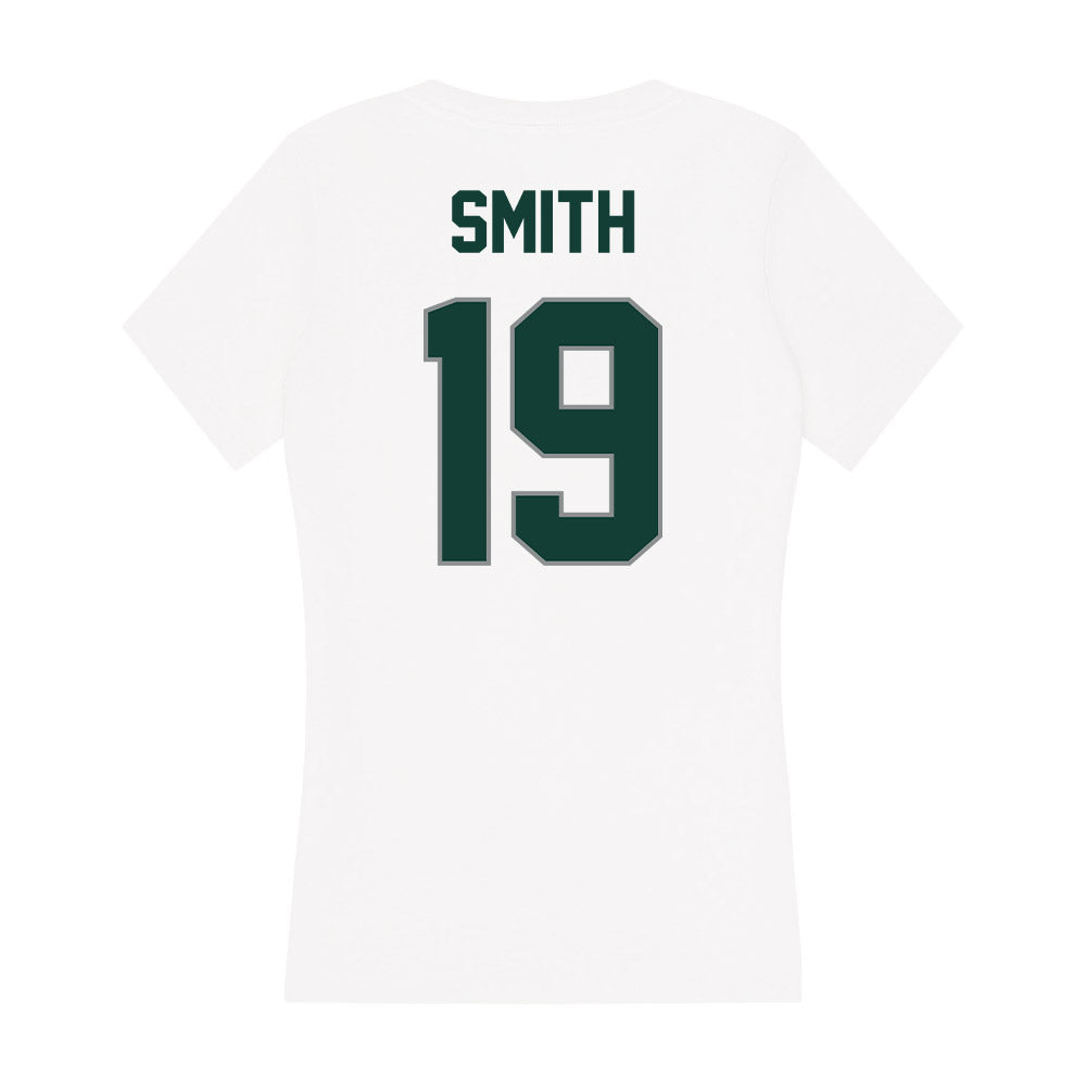 Michigan State - NCAA Football : Armorion Smith - Women's V-Neck T-Shirt-1