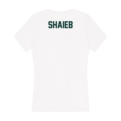 Michigan State - NCAA Men's Track & Field : Henry Shaieb - Women's V-Neck T-Shirt-1