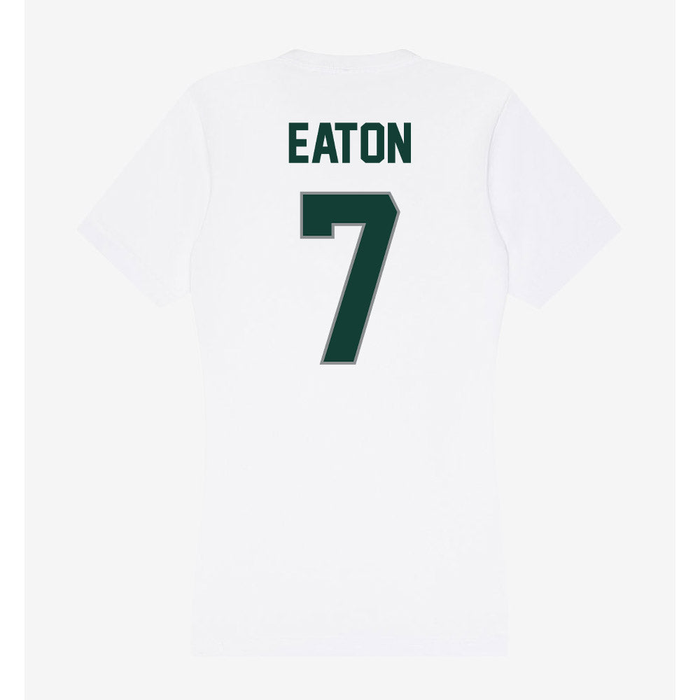 Michigan State - NCAA Football : Joshua Eaton - Women's V-Neck T-Shirt-1