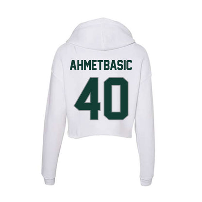 Michigan State - NCAA Football : Tarik Ahmetbasic - Women's Crop Fleece Hoodie-1