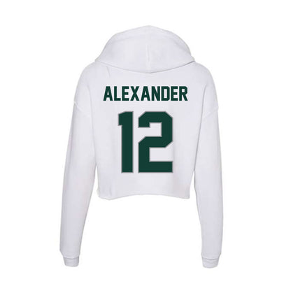 Michigan State - NCAA Women's Basketball : Isa Alexander - Women's Crop Fleece Hoodie-1
