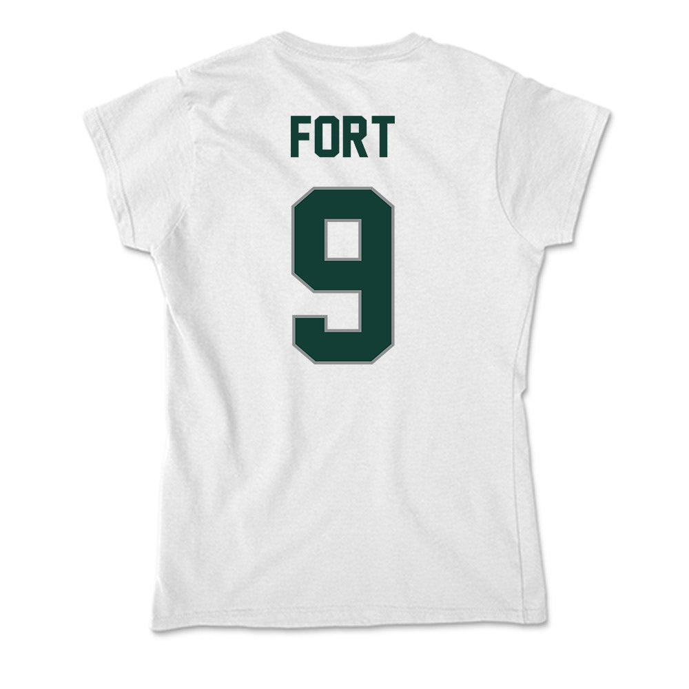 Michigan State - NCAA Men's Basketball : Trey Fort - Soft Style Women’s T-Shirt-1