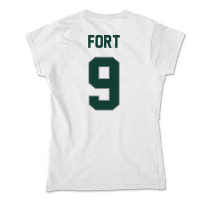 Michigan State - NCAA Men's Basketball : Trey Fort - Soft Style Women’s T-Shirt-1