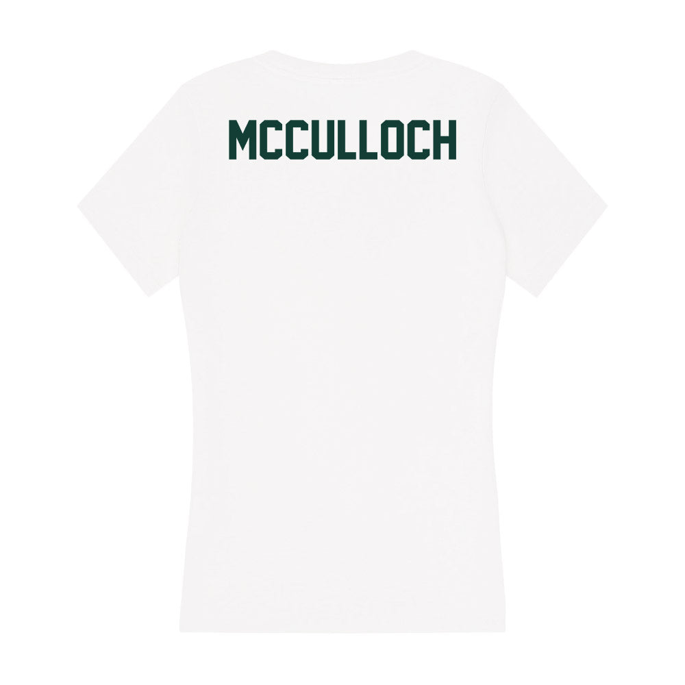 Michigan State - NCAA Men's Golf : Ashton McCulloch - Women's V-Neck T-Shirt-1