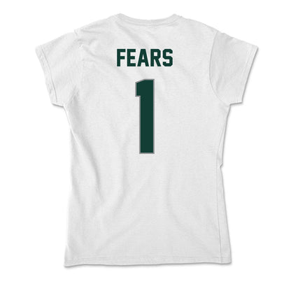 Michigan State - NCAA Men's Basketball : Jeremy Fears - Soft Style Women’s T-Shirt-1