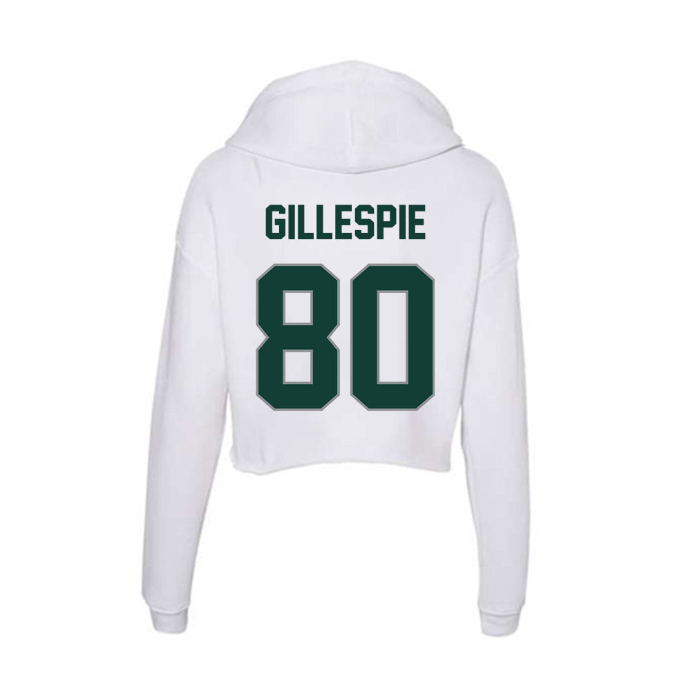 Michigan State - NCAA Football : Zach Gillespie - Women's Crop Fleece Hoodie-1