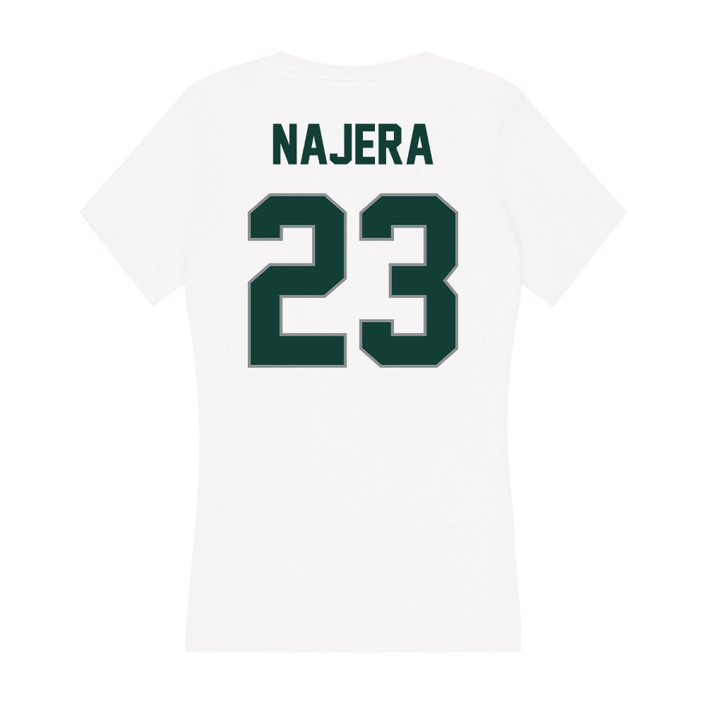 Michigan State - NCAA Women's Soccer : Bella Najera - Women's V-Neck T-Shirt-1