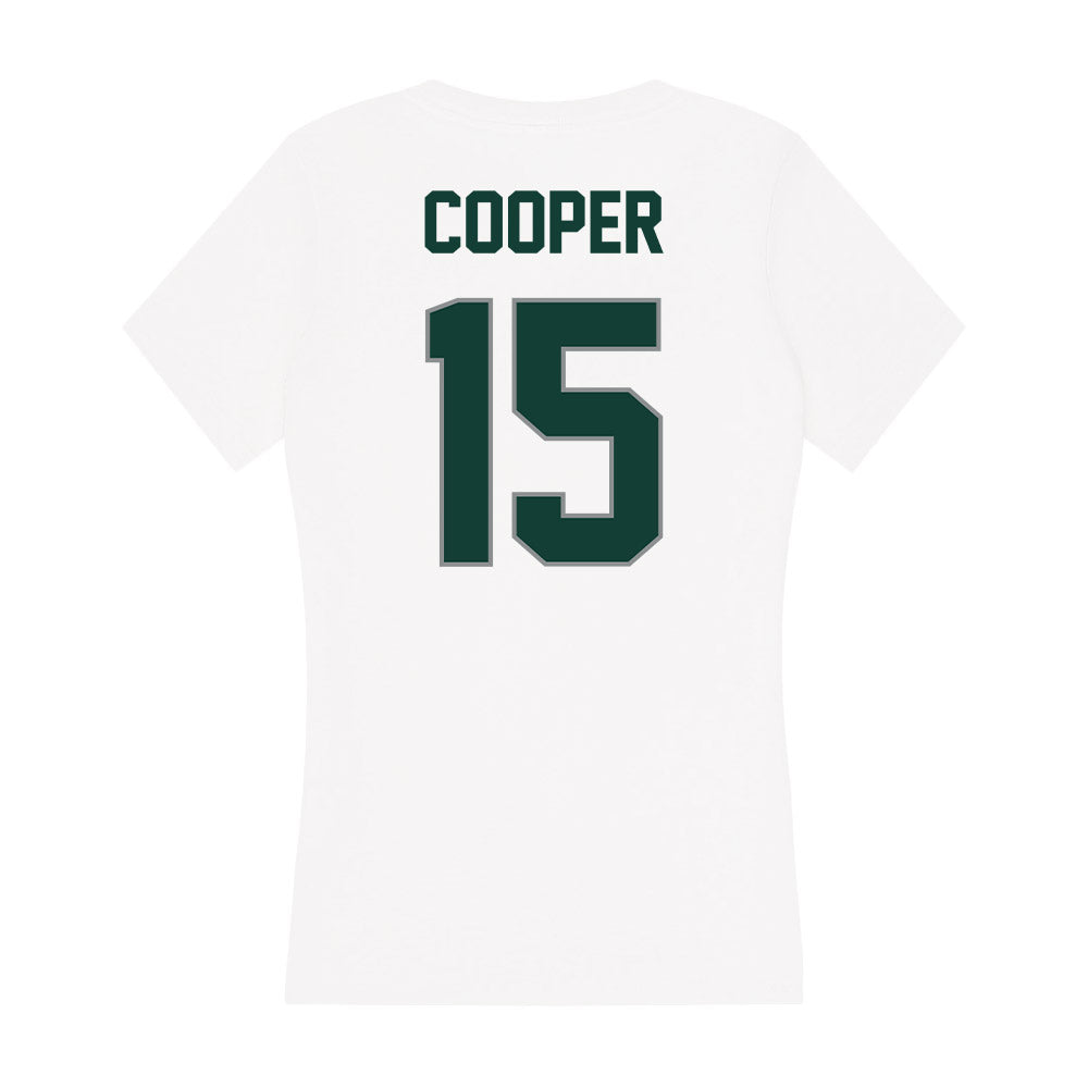 Michigan State - NCAA Men's Basketball : Carson Cooper - Women's V-Neck T-Shirt-1