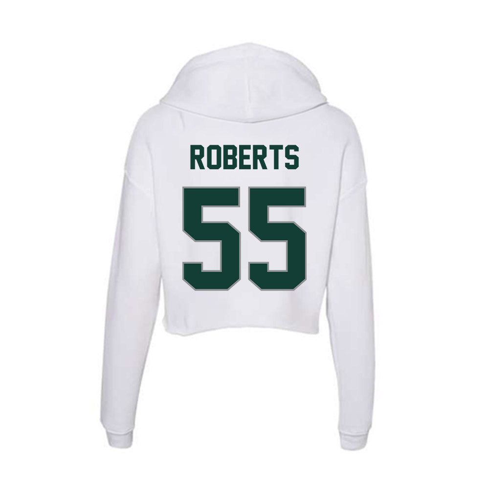 Michigan State - NCAA Football : Benjamin Roberts - Women's Crop Fleece Hoodie-1