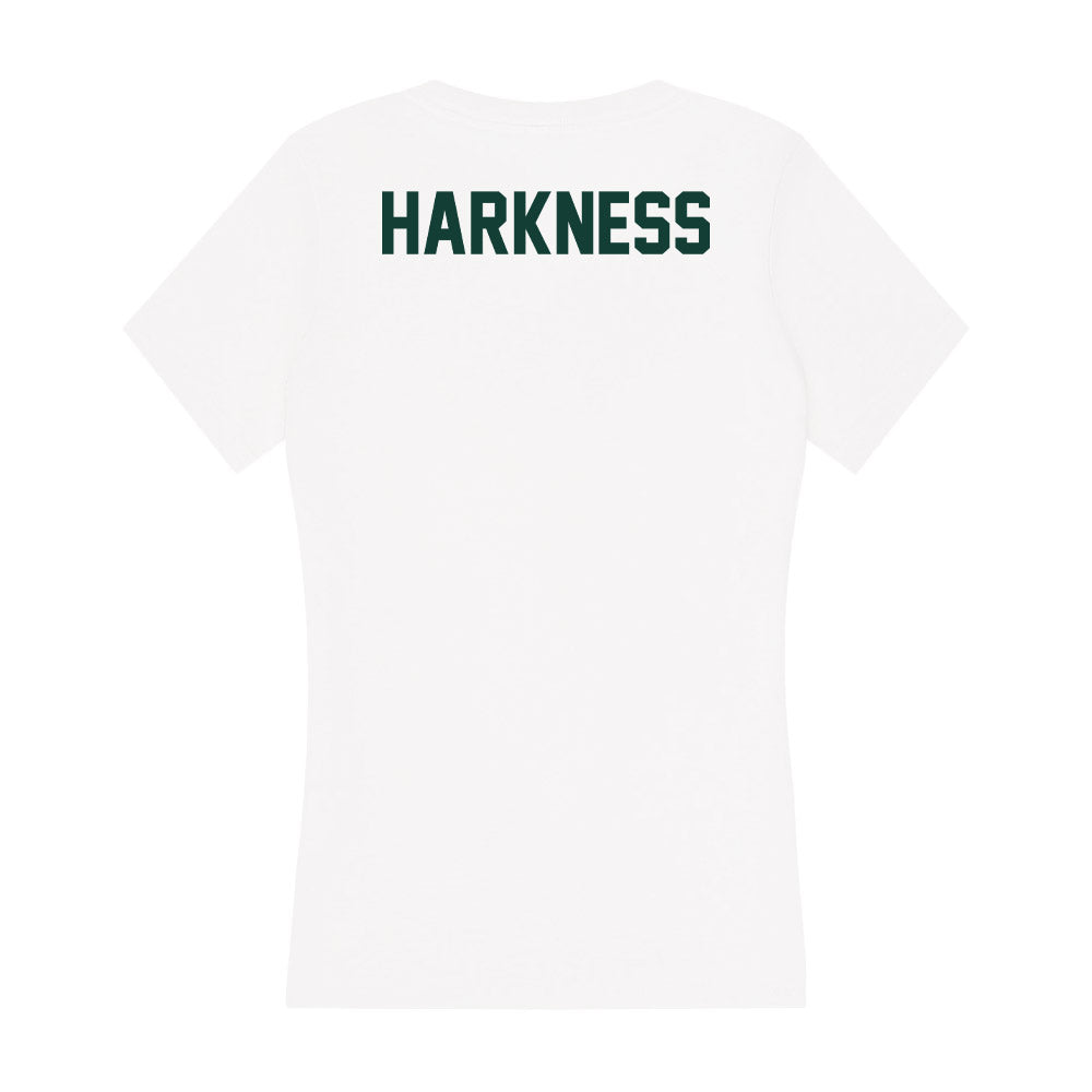 Michigan State - NCAA Women's Gymnastics : Delanie Harkness - Women's V-Neck T-Shirt-1