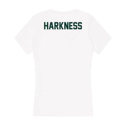 Michigan State - NCAA Women's Gymnastics : Delanie Harkness - Women's V-Neck T-Shirt-1