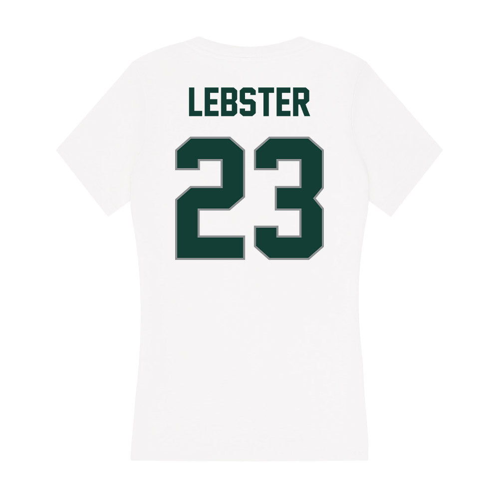 Michigan State - NCAA Men's Ice Hockey : Reed Lebster - Women's V-Neck T-Shirt-1