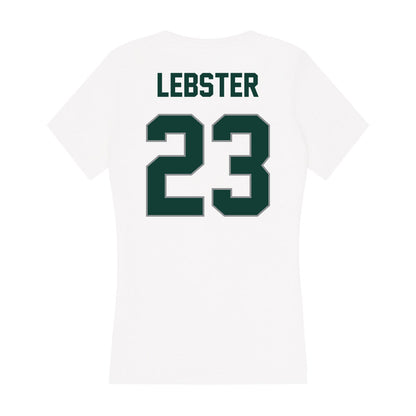 Michigan State - NCAA Men's Ice Hockey : Reed Lebster - Women's V-Neck T-Shirt-1