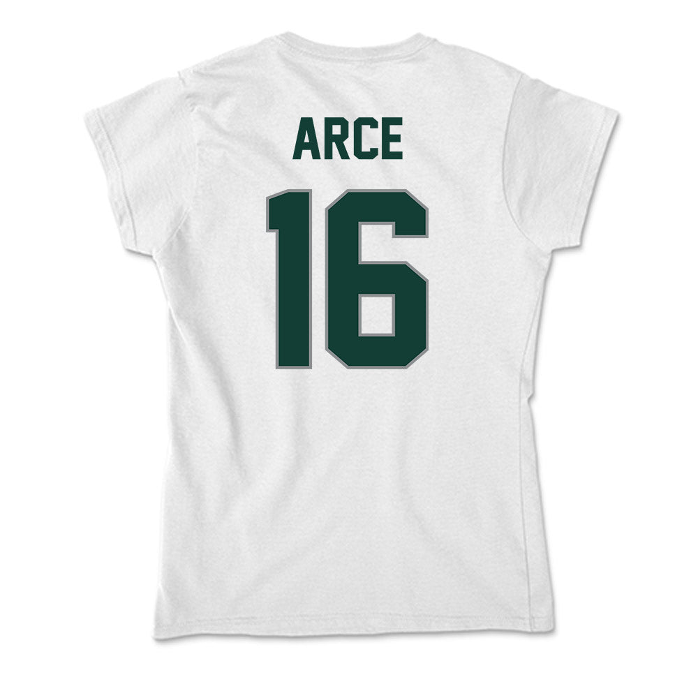 Michigan State - NCAA Men's Soccer : Colin Arce - Soft Style Women’s T-Shirt-1