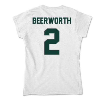 Michigan State - NCAA Women's Soccer : Sofia Beerworth - Soft Style Women’s T-Shirt-1