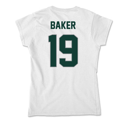Michigan State - NCAA Men's Ice Hockey : Austin Baker - Soft Style Women’s T-Shirt-1