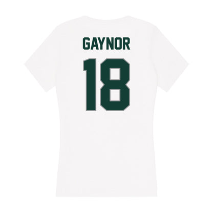 Michigan State - NCAA Women's Soccer : Justina Gaynor - Women's V-Neck T-Shirt-1