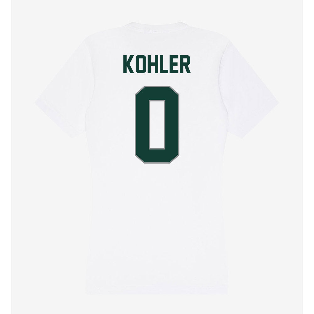 Michigan State - NCAA Men's Basketball : Jaxon Kohler - Women's V-Neck T-Shirt-1