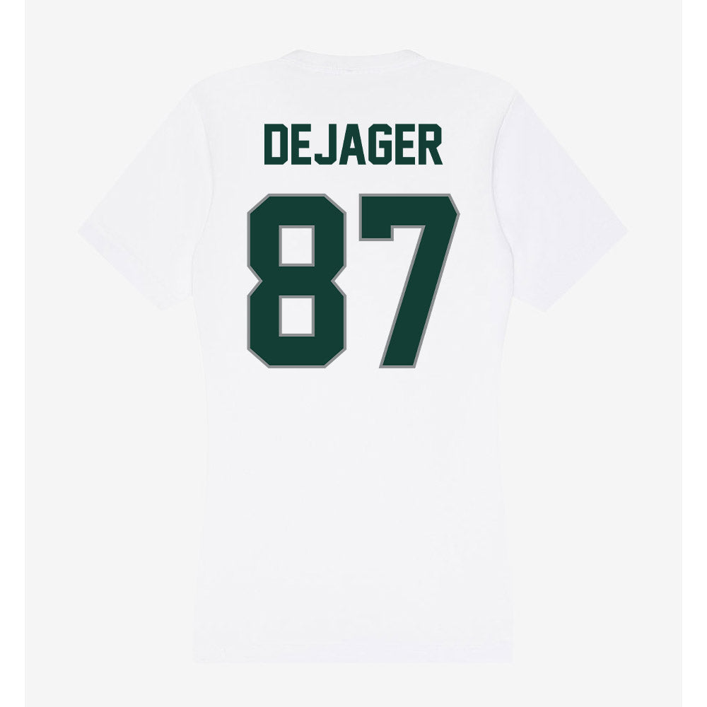 Michigan State - NCAA Football : Luke DeJager - Women's V-Neck T-Shirt-1