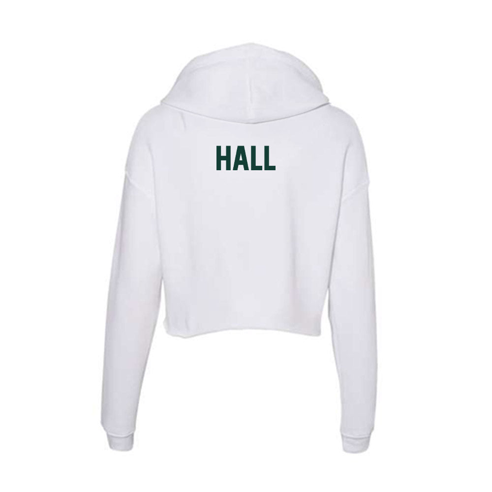 Michigan State - NCAA Women's Track & Field : Anyssa Hall - Women's Crop Fleece Hoodie-1