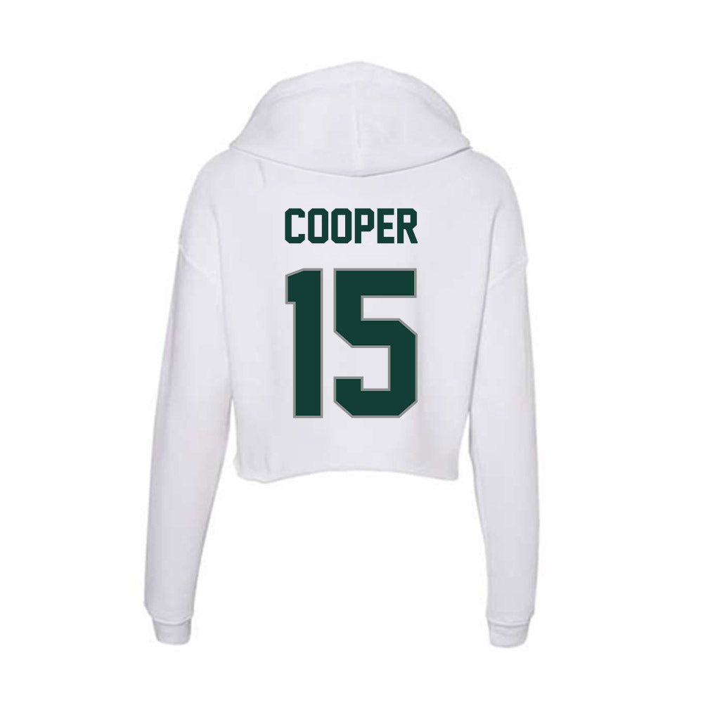 Michigan State - NCAA Men's Basketball : Carson Cooper - Women's Crop Fleece Hoodie-1