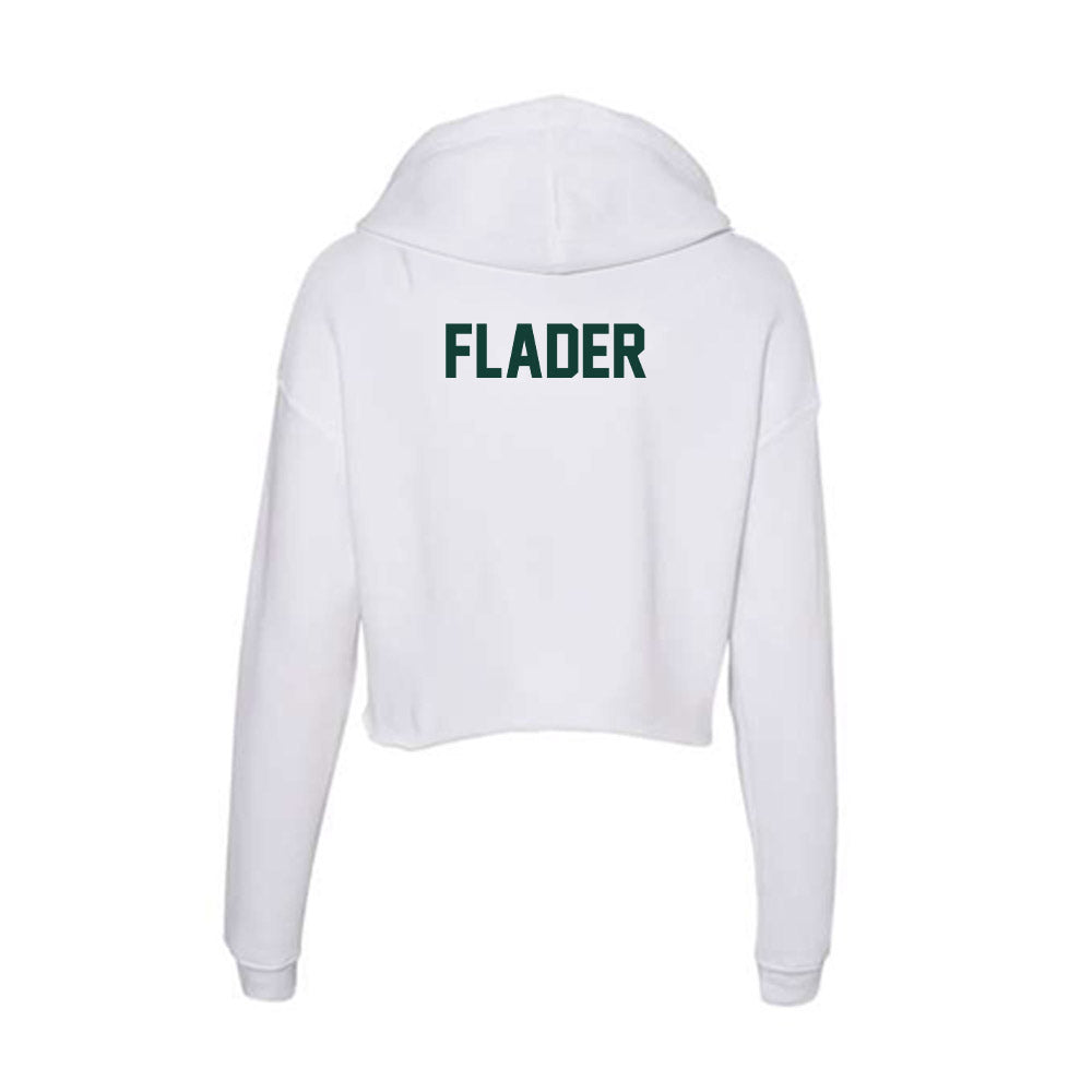 Michigan State - NCAA Women's Rowing : Lily Flader - Women's Crop Fleece Hoodie-1