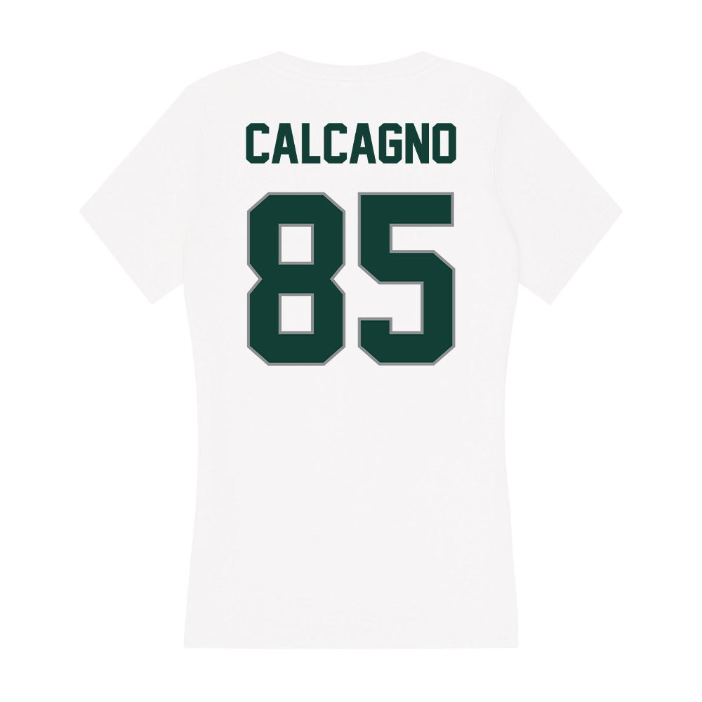 Michigan State - NCAA Football : Grant Calcagno - Women's V-Neck T-Shirt-1