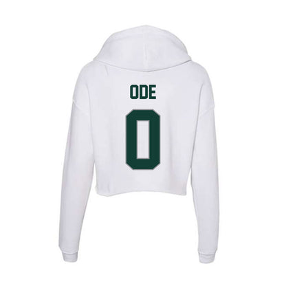 Michigan State - NCAA Women's Basketball : Jordan Ode - Women's Crop Fleece Hoodie-1