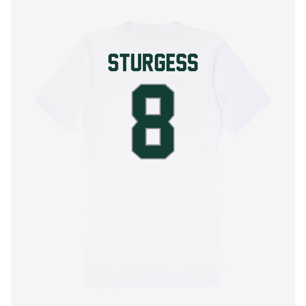 Michigan State - NCAA Baseball : Isaac Sturgess - Women's V-Neck T-Shirt-1