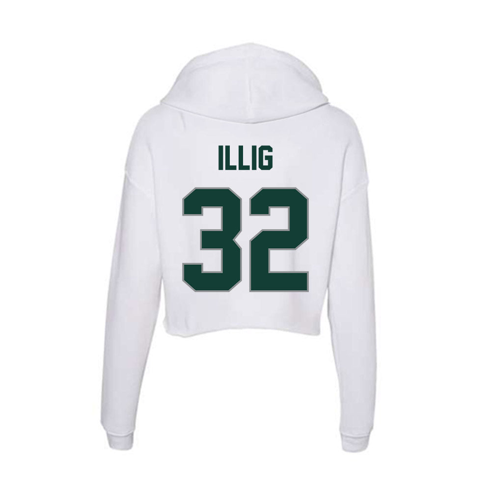 Michigan State - NCAA Women's Soccer : Maggie Illig - Women's Crop Fleece Hoodie-1