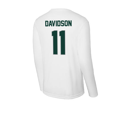 Michigan State - NCAA Men's Ice Hockey : Jeremy Davidson - Activewear Long Sleeve T-Shirt-1