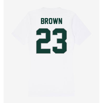 Michigan State - NCAA Women's Basketball : Jalyn Brown - Women's V-Neck T-Shirt-1