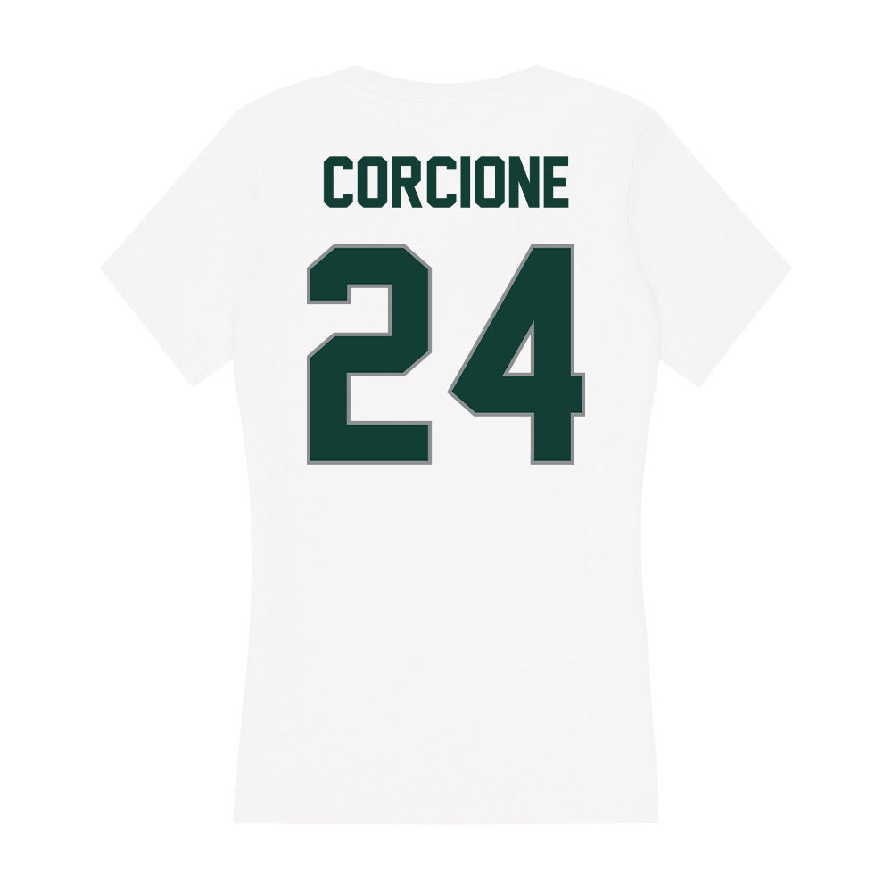 Michigan State - NCAA Women's Soccer : Cassidy Corcione - Women's V-Neck T-Shirt-1