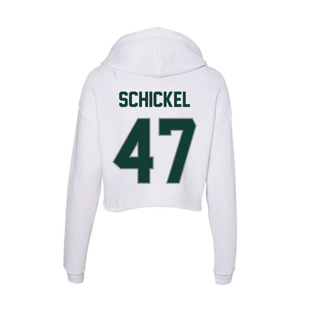 Michigan State - NCAA Football : Kaden Schickel - Women's Crop Fleece Hoodie-1