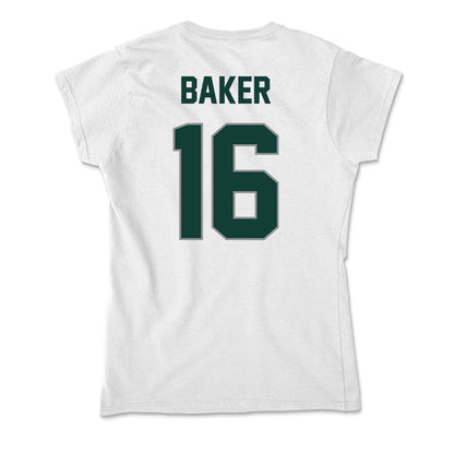 Michigan State - NCAA Men's Ice Hockey : Owen Baker - Soft Style Women’s T-Shirt-1