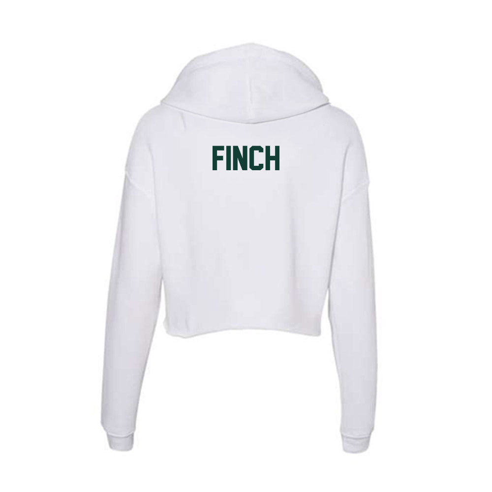 Michigan State - NCAA Women's Track & Field : Elly Finch - Women's Crop Fleece Hoodie-1