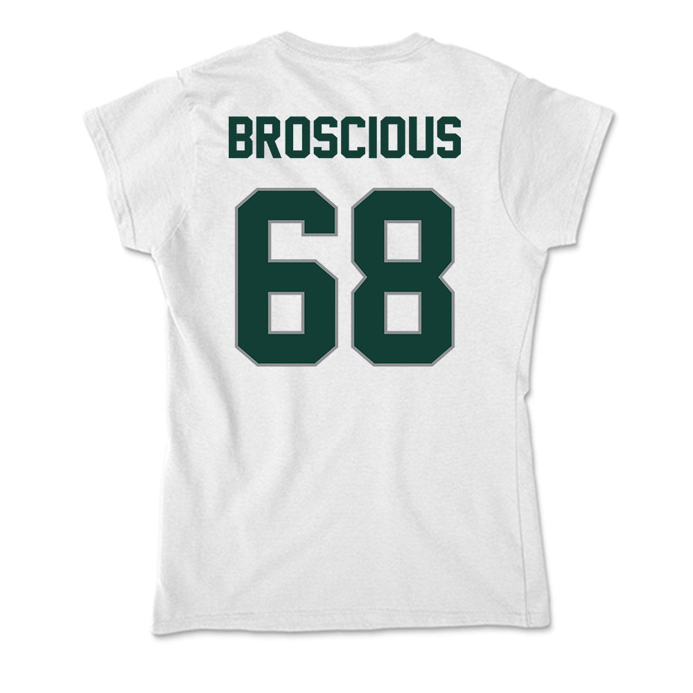 Michigan State - NCAA Football : Gavin Broscious - Soft Style Women’s T-Shirt-1