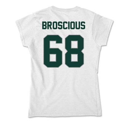 Michigan State - NCAA Football : Gavin Broscious - Soft Style Women’s T-Shirt-1