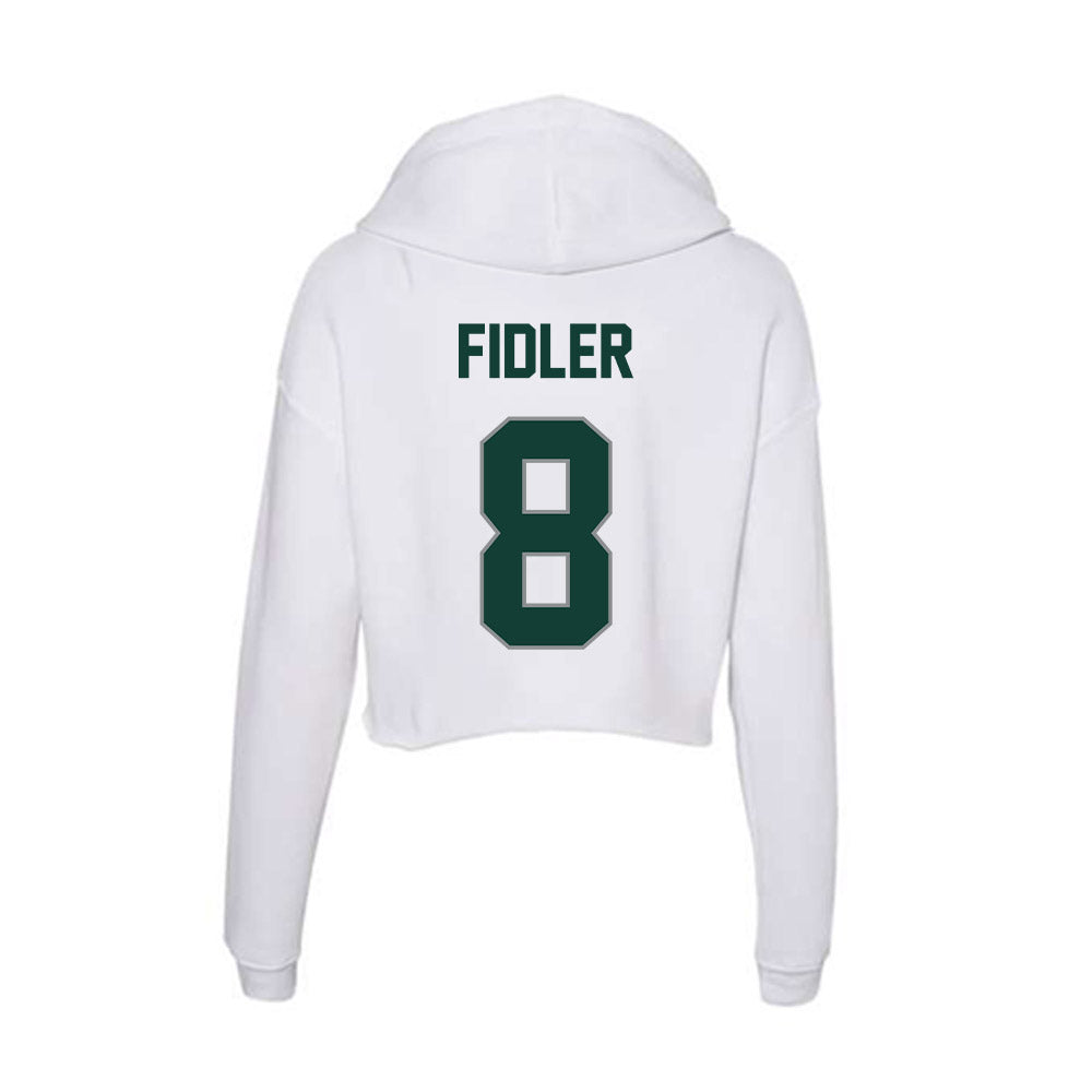 Michigan State - NCAA Men's Basketball : Frankie Fidler - Women's Crop Fleece Hoodie-1