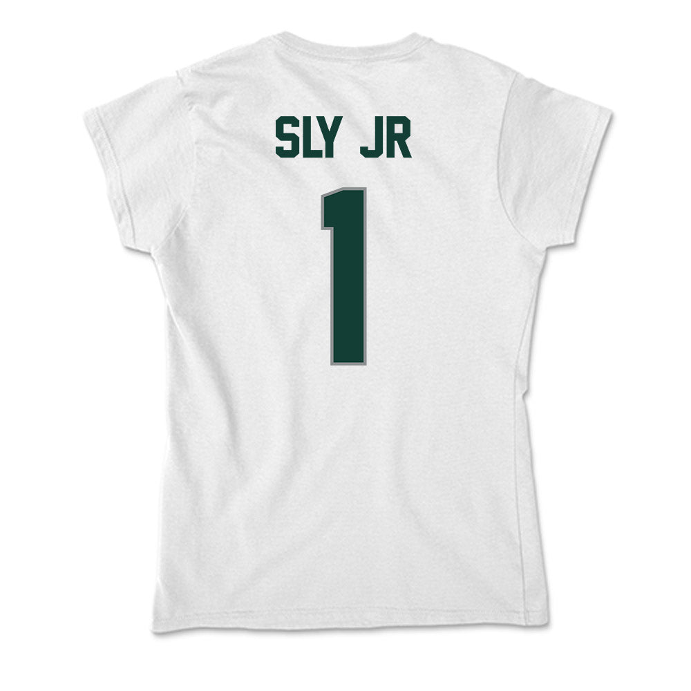 Michigan State - NCAA Men's Soccer : Michael Sly Jr - Soft Style Women’s T-Shirt-1