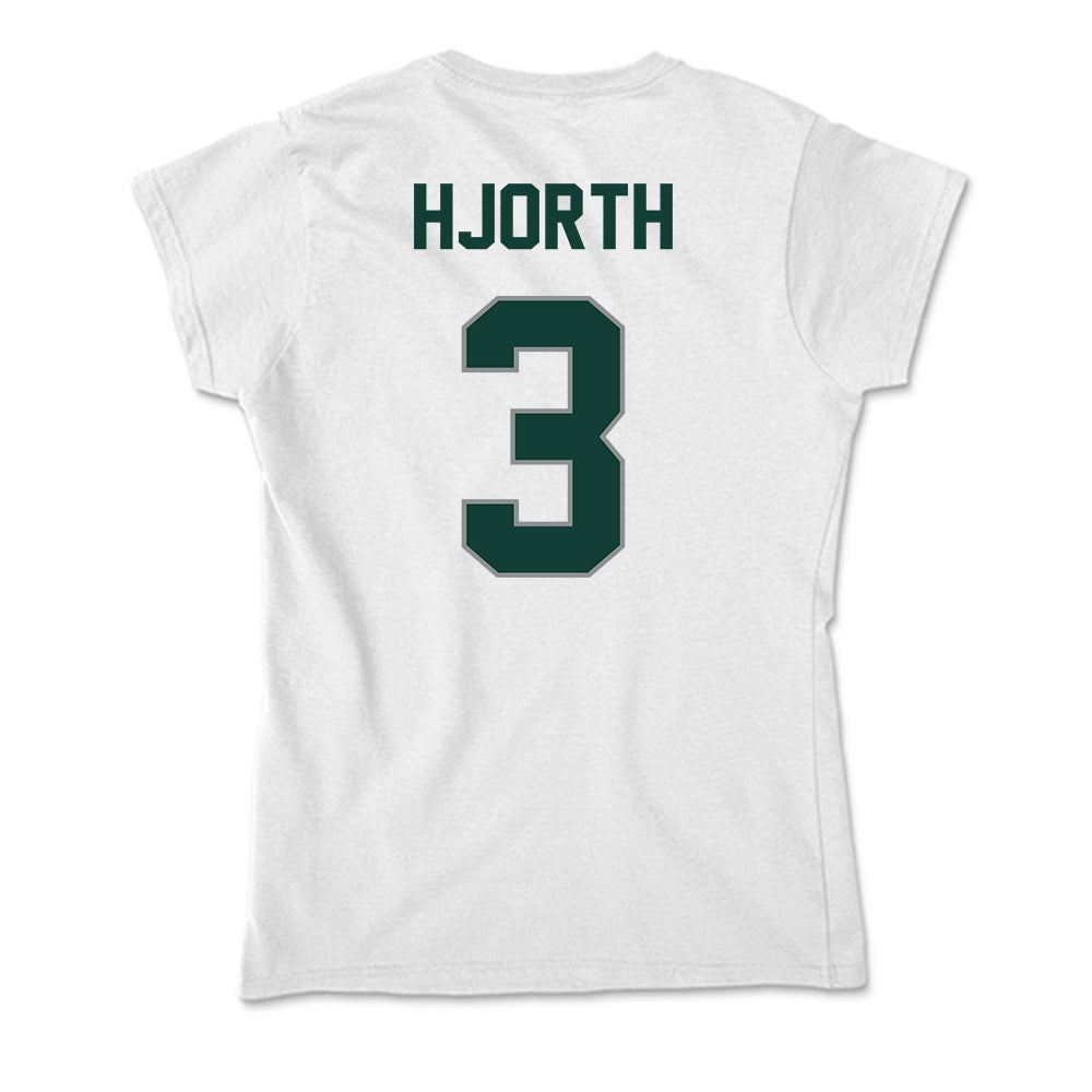 Michigan State - NCAA Women's Soccer : Taya Hjorth - Soft Style Women’s T-Shirt-1