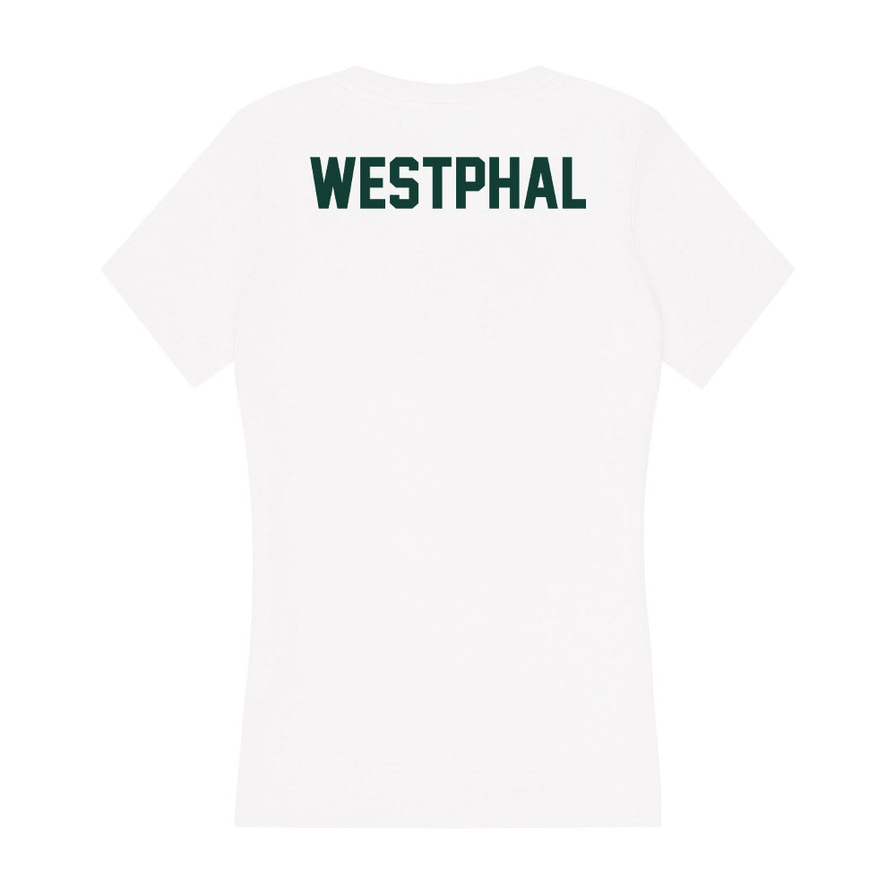 Michigan State - NCAA Men's Track & Field : Thomas Westphal - Women's V-Neck T-Shirt-1